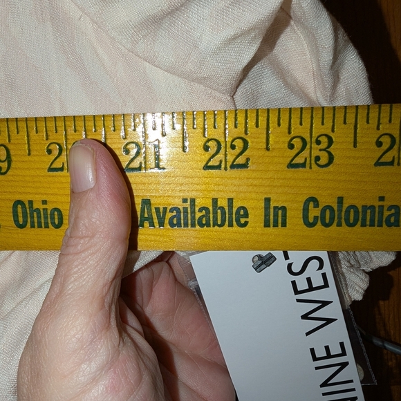 Nine West Cream Tiered Wrap Sundress - Picture 9 of 12